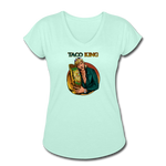 Women's Tri-Blend V-Neck T-Shirt - Taco King - mint