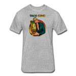 Fitted Men's T-Shirt - Taco King - heather gray