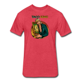 Fitted Men's T-Shirt - Taco King - heather red