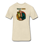 Fitted Men's T-Shirt - Taco King - heather cream