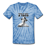 Unisex Tie Dye T-Shirt - This Is A Taco - spider baby blue