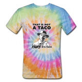 Unisex Tie Dye T-Shirt - This Is A Taco - rainbow