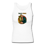 Women's Longer Length Fitted Tank - Taco King - white