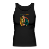 Women's Longer Length Fitted Tank - Taco King - black