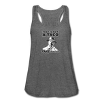 Women's Flowy Tank Top - This Is A Taco - deep heather