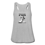 Women's Flowy Tank Top - This Is A Taco - heather gray