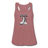 Women's Flowy Tank Top - This Is A Taco - mauve