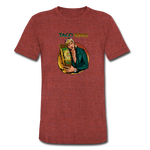 Men's Tri-Blend T-Shirt - Taco King - heather cranberry