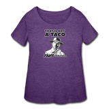 Women’s Curvy T-Shirt - This Is A Taco - heather purple