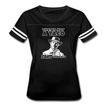 Women's Vintage T-Shirt - This Is A Taco - black/white