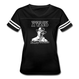 Women's Vintage T-Shirt - This Is A Taco - black/white