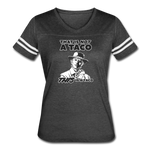 Women's Vintage T-Shirt - This Is A Taco - vintage smoke/white