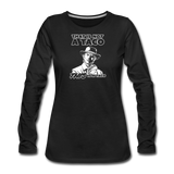 Women's Long Sleeve T-Shirt - This Is A Taco - black