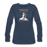 Women's Long Sleeve T-Shirt - This Is A Taco - navy