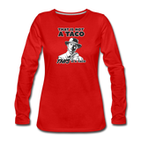 Women's Long Sleeve T-Shirt - This Is A Taco - red