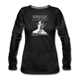 Women's Long Sleeve T-Shirt - This Is A Taco - charcoal gray