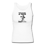 Women's Fitted Tank - This Is A Taco - white