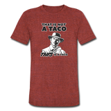 Men's Tri-Blend T-Shirt - This Is A Taco - heather cranberry