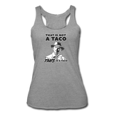 Women’s Racerback Tank - This Is A Taco - heather gray