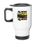 Travel Mug - My Mind On Coffee (Woman) - white