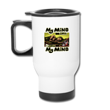 Travel Mug - My Mind On Coffee (Woman) - white