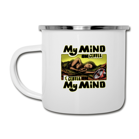 Camper Mug - My Mind On Coffee (Woman) - white