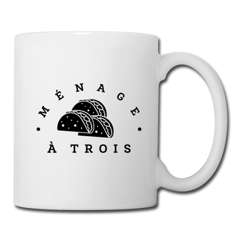 Coffee/Tea Mug - Menage A Trois - white