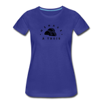 Women’s T-Shirt - Menage A Trois (Black Logo) - royal blue