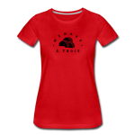 Women’s T-Shirt - Menage A Trois (Black Logo) - red