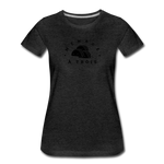 Women’s T-Shirt - Menage A Trois (Black Logo) - charcoal gray