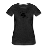 Women’s T-Shirt - Menage A Trois (Black Logo) - charcoal gray