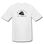 Men's Tall T-Shirt - Menage A Trois (Black Logo) - white