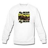 Crewneck Sweatshirt - My Mind On Coffee (Woman) - white