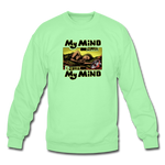 Crewneck Sweatshirt - My Mind On Coffee (Woman) - lime