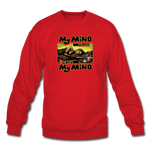 Crewneck Sweatshirt - My Mind On Coffee (Woman) - red