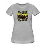 Women’s T-Shirt - My Mind On Coffee (Woman) - heather gray