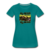 Women’s T-Shirt - My Mind On Coffee (Woman) - teal