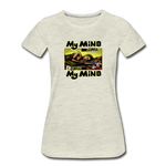 Women’s T-Shirt - My Mind On Coffee (Woman) - heather oatmeal