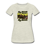 Women’s T-Shirt - My Mind On Coffee (Woman) - heather oatmeal