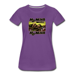 Women’s T-Shirt - My Mind On Coffee (Woman) - purple