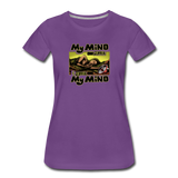 Women’s T-Shirt - My Mind On Coffee (Woman) - purple