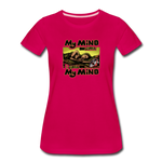 Women’s T-Shirt - My Mind On Coffee (Woman) - dark pink