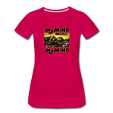 Women’s T-Shirt - My Mind On Coffee (Woman) - dark pink