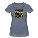 Women’s T-Shirt - My Mind On Coffee (Woman) - heather blue