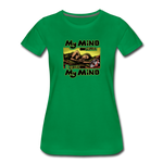 Women’s T-Shirt - My Mind On Coffee (Woman) - kelly green