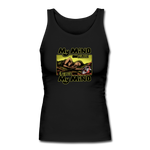 Women's Fitted Tank - My Mind On Coffee (Woman) - black