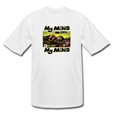 Men's Tall T-Shirt - My Mind On Coffee (Woman) - white