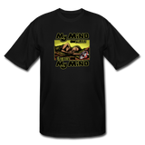 Men's Tall T-Shirt - My Mind On Coffee (Woman) - black