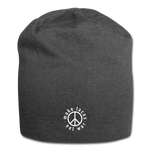 Jersey Beanie - Make Tacos Not War (White Logo) - charcoal gray