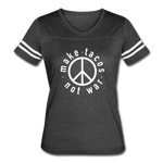 Women’s Vintage T-Shirt - Make Tacos Not War (White Logo) - vintage smoke/white